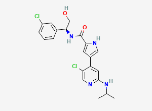 Two-dimensional chemical structure of Ulixertinib