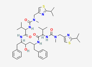 Two-dimensional chemical structure of Ritonavir EP Impurity T/ Ritonavir Divalinyl analog/ Ritonavir BP Impurity T, CAS 869368-48-9