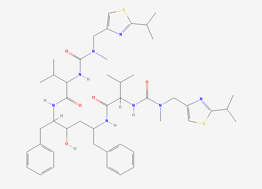 Two-dimensional chemical structure of Ritonavir EP Impurity T/ Ritonavir Divalinyl analog/ Ritonavir BP Impurity T, CAS 869368-48-9