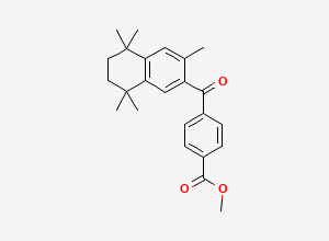 Two-dimensional chemical structure of Bexarotene Ketone Methyl Ester Impurity, CAS 153559-45-6