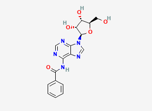 Two-dimensional chemical structure of N6-Benzoyladenosine
