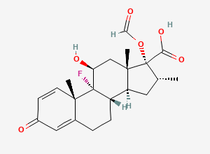 Two-dimensional chemical structure of Dexamethasone Acid 17-O-Formyl Impurity, CAS 473273-04-0