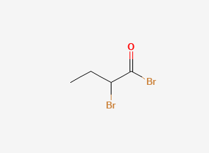 Two-dimensional chemical structure of 2-Bromobutanoyl bromide