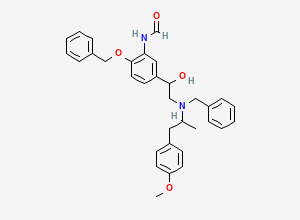 Two-dimensional chemical structure of rac-O-Benzyl N-Benzyl Formoterol (Mixture of Diastereomers), CAS 43229-70-5