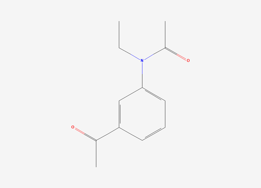 Two-dimensional chemical structure of n-(3-Acetylphenyl)-n-ethylacetamide