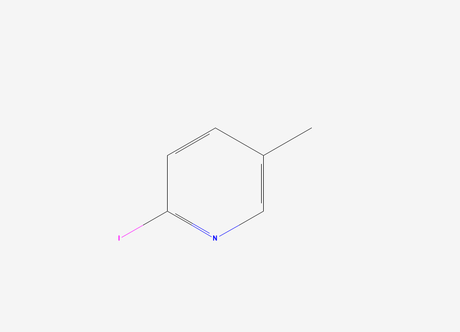 Two-dimensional chemical structure of 2-Iodo-5-methylpyridine