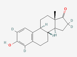 Two-dimensional chemical structure of Estrone-2,4,16,16-d4