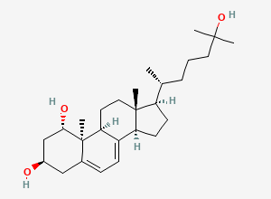 Two-dimensional chemical structure of (1S,3R,9S,10S,13R,14R,17R)-17-[(2R)-6-hydroxy-6-methylheptan-2-yl]-10,13-dimethyl-2,3,4,9,11,12,14,15,16,17-decahydro-1H-cyclopenta[a]phenanthrene-1,3-diol