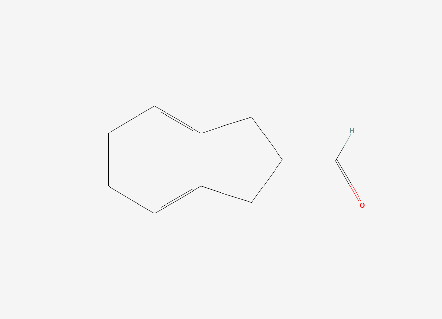 Two-dimensional chemical structure of 2,3-Dihydro-1H-indene-2-carbaldehyde