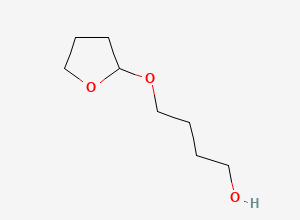Two-dimensional chemical structure of 4-((Tetrahydrofuran-2-yl)oxy)butan-1-ol