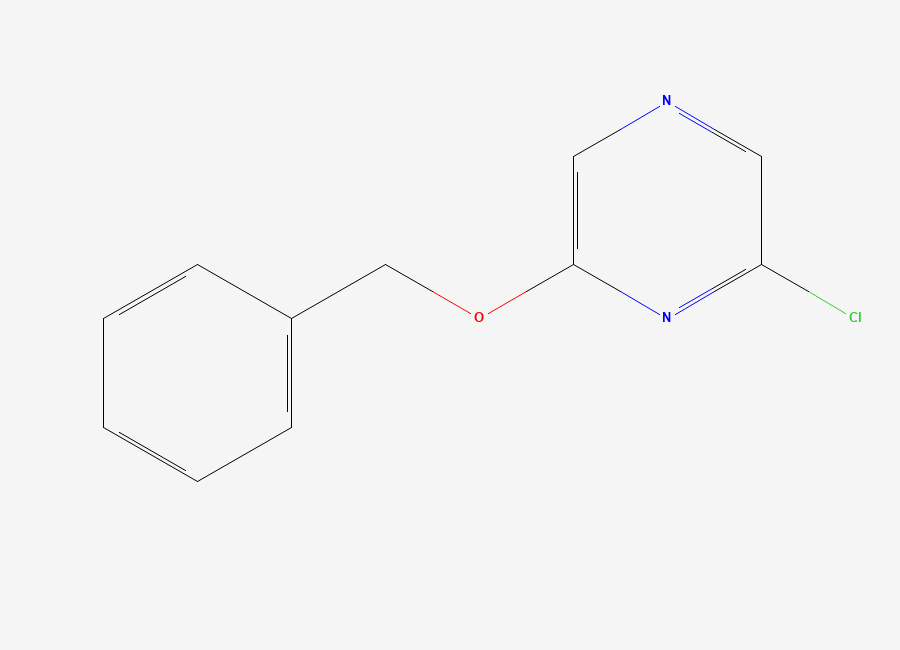 Two-dimensional chemical structure of 2-(Benzyloxy)-6-chloropyrazine
