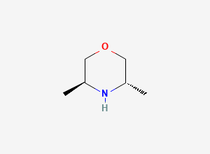Two-dimensional chemical structure of (3S,5S)-3,5-Dimethylmorpholine