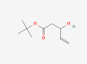 Two-dimensional chemical structure of Tert-butyl 3-hydroxypent-4-enoate