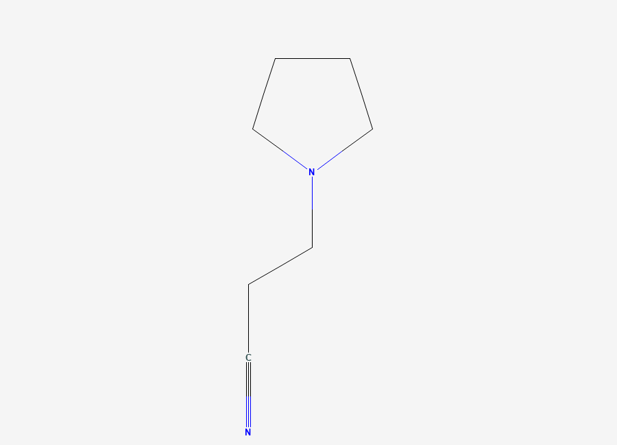 Two-dimensional chemical structure of Pyrrolidine-1-propiononitrile