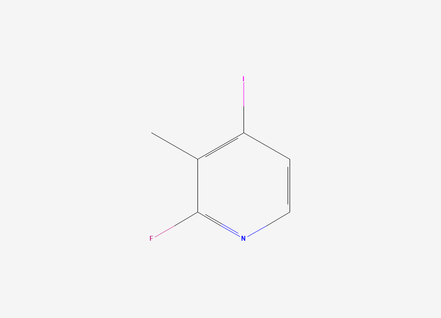 Two-dimensional chemical structure of 2-Fluoro-4-iodo-3-methylpyridine