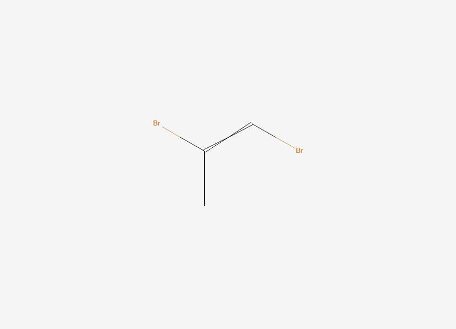 Two-dimensional chemical structure of 1-Propene, 1,2-dibromo-