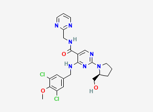 Two-dimensional chemical structure of Avanafi Dichloro Analog, CAS 2520113-66-8