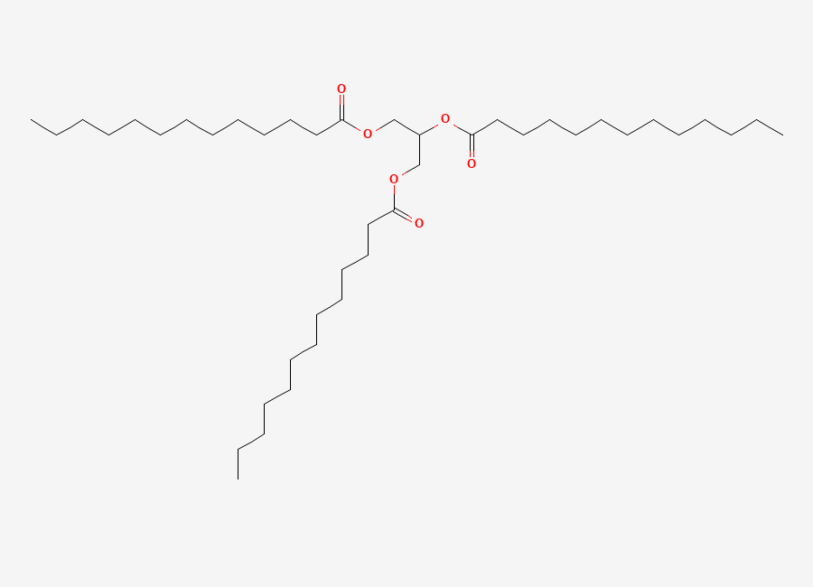 Two-dimensional chemical structure of Tritridecanoin