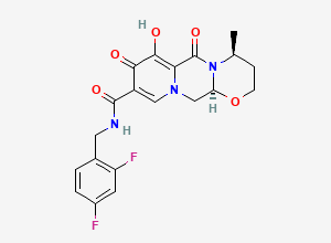 Two-dimensional chemical structure of Dolutegravir 4-Epimer/ 4-epi-Dolutegravir, CAS 1357289-37-2