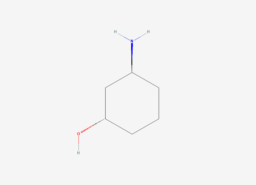 Two-dimensional chemical structure of 3-Aminocyclohexanol, (1S,3S)-