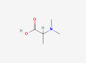 Two-dimensional chemical structure of 2-Dimethylamino-propionic acid