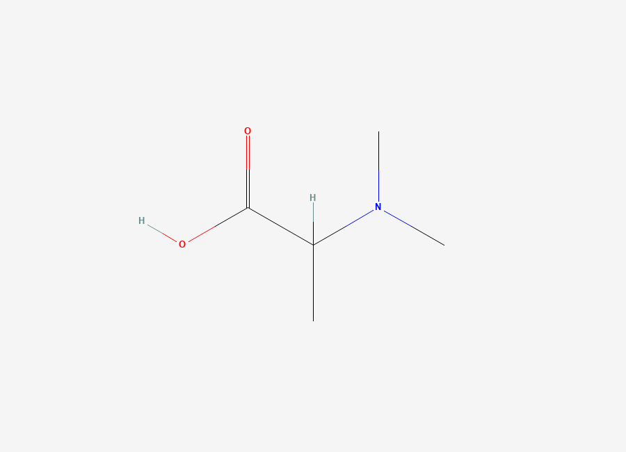 Two-dimensional chemical structure of 2-Dimethylamino-propionic acid