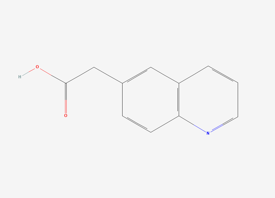 Two-dimensional chemical structure of 2-(Quinolin-6-yl)acetic acid