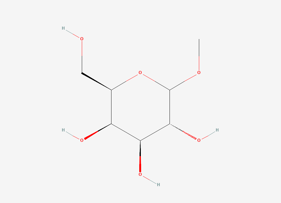 Two-dimensional chemical structure of Methyl D-galactopyranoside