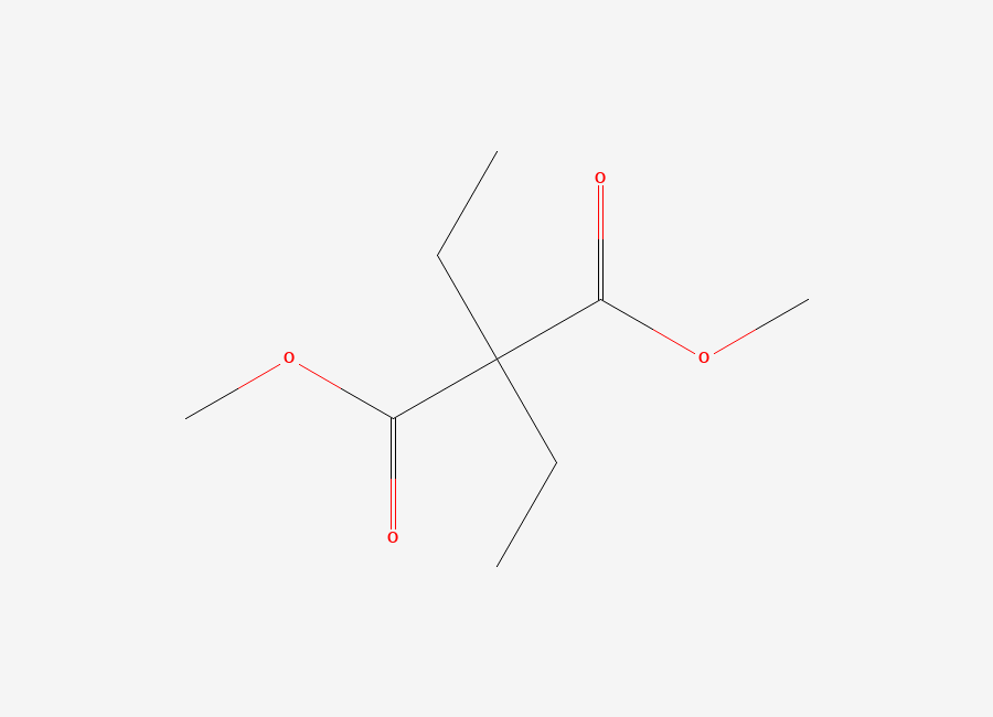 Two-dimensional chemical structure of Dimethyl diethylmalonate
