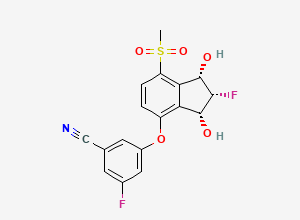 Two-dimensional chemical structure of Belzutifan Impurity 3