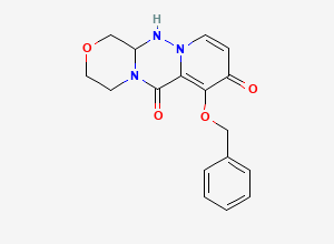 Two-dimensional chemical structure of Baloxavir Marboxil Impurity 22, CAS 1370250-39-7