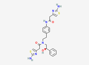 Two-dimensional chemical structure of N-(2-Amino-4-thiazolyl)acetyl Mirabegron