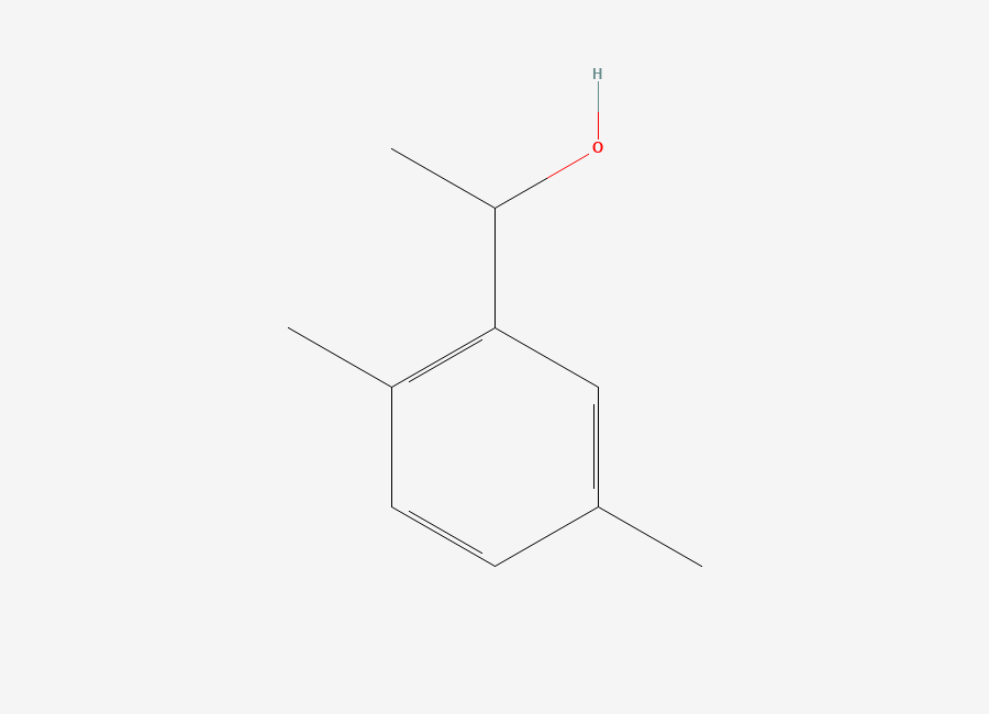 Two-dimensional chemical structure of 1-(2,5-Dimethylphenyl)ethan-1-ol, CAS 32917-52-5