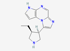 Two-dimensional chemical structure of Upadacitinib Des Tosyl Impurity, CAS 1708997-43-6
