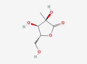 Two-dimensional chemical structure of 2-C-Methyl-D-ribono-1,4-lactone