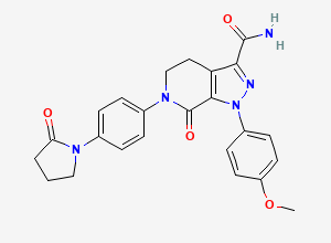 Two-dimensional chemical structure of Apixaban Impurity 8, CAS 1777781-49-3