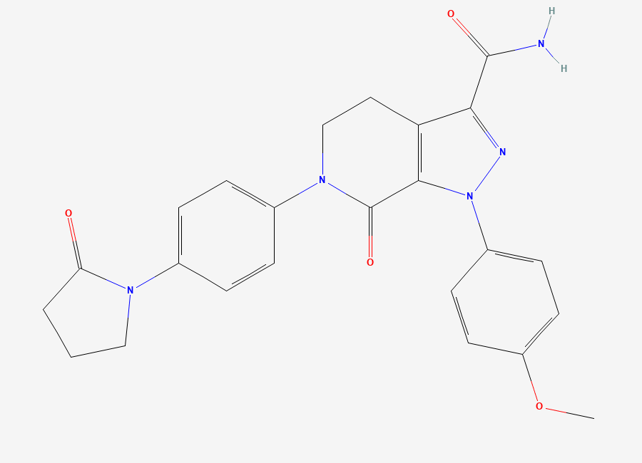 Two-dimensional chemical structure of Apixaban Impurity 8, CAS 1777781-49-3
