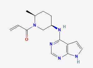 Two-dimensional chemical structure of Ritlecitinib