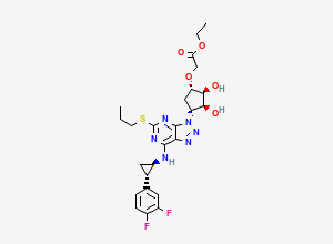 Two-dimensional chemical structure of Ticagrelor Impurity 34