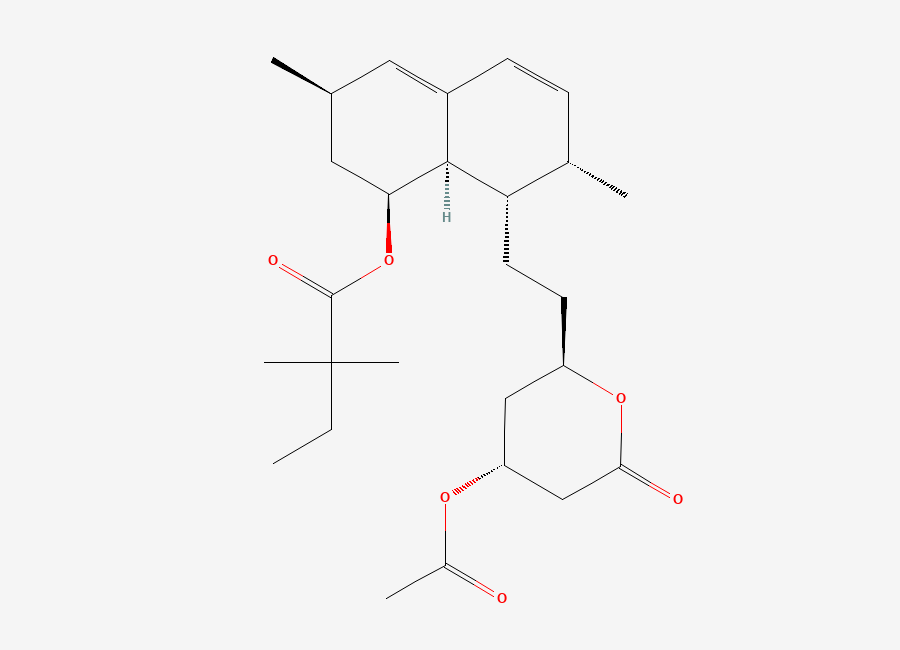 Two-dimensional chemical structure of Acetyl simvastatin