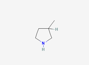 Two-dimensional chemical structure of 3-Methylpyrrolidine