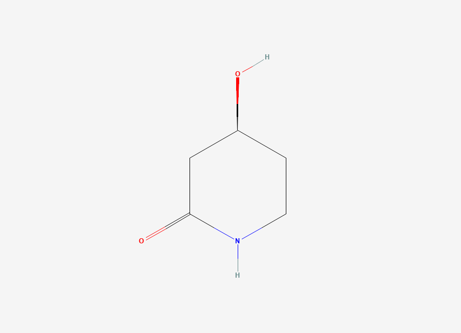 Two-dimensional chemical structure of (4S)-4-hydroxypiperidin-2-one
