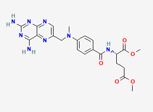 Two-dimensional chemical structure of Dimethyl methotrexate
