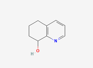 Two-dimensional chemical structure of 8-Hydroxy-5,6,7,8-tetrahydroquinoline