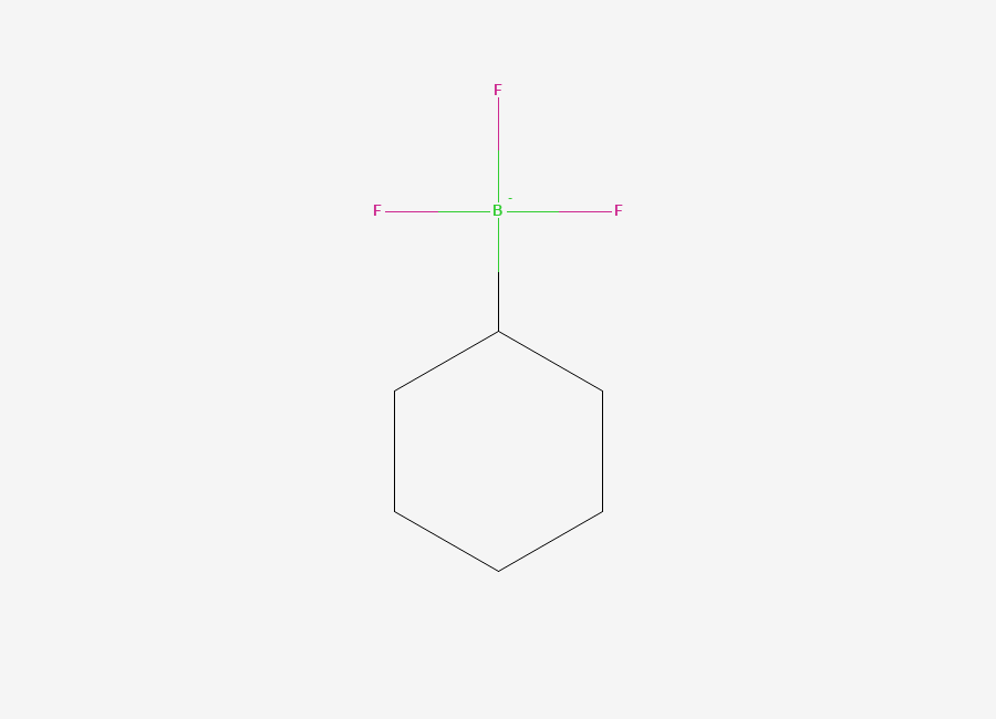 Two-dimensional chemical structure of Cyclohexyl(trifluoro)boranuide