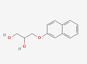 Two-dimensional chemical structure of 1,2-Propanediol, 3-(2-naphthyloxy)-