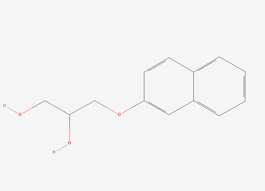 Two-dimensional chemical structure of 1,2-Propanediol, 3-(2-naphthyloxy)-