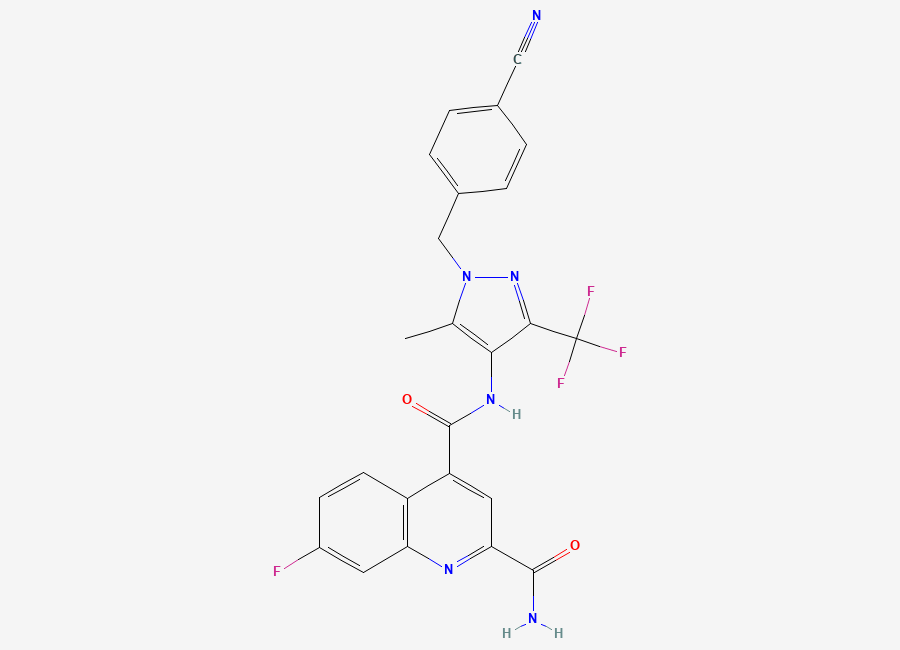Two-dimensional chemical structure of Bay-876