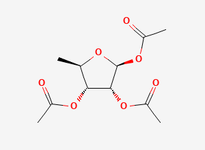 Two-dimensional chemical structure of beta-D-Ribofuranose, 5-deoxy-, 1,2,3-triacetate, CAS 62211-93-2