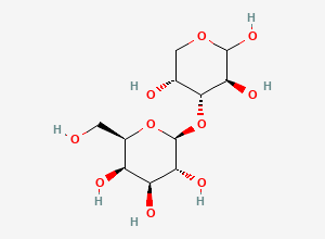 Two-dimensional chemical structure of beta-D-Gal-(1->3)-D-Ara